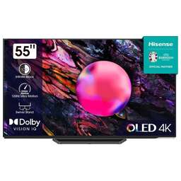 HISENSE Телевизор OLED 55" 55A85K черный 4K Ultra HD 120Hz DVB-T DVB-T2 DVB-C DVB-S DVB-S2 USB WiFi Smart TV (RUS)