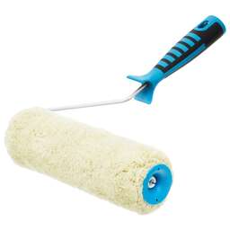 MATRIX Валик для фасадных работ синтетический с двухкомпонентной ручкой, 250 мм, ворс 18 мм, D 48 мм, D ручки 6 мм, полиакрил 80656