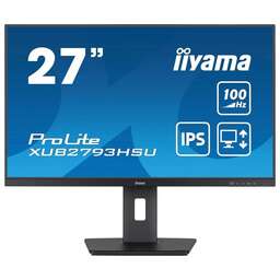 IIYAMA Монитор 27" ProLite XUB2793QSU-B7 черный IPS LED 16:9 HDMI M/M матовая HAS Piv 300cd 178гр/178гр 2560x1440 100Hz DP 2K USB 5.6кг
