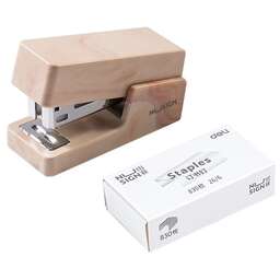 DELI Степлер мини NS083C BEIGE Nusign 24/6 26/6 (25листов) бежевый 830скоб пластик коробка
