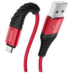 HOCO (6931474710550) X38 USB (m)-microUSB (m) 1.0м - красный