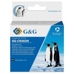 G&G Картридж струйный GG-CH563H черный (18мл) для HP DJ 1050/2050/2050s
