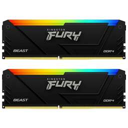 KINGSTON Оперативная память Fury Beast Black KF436C18BB2AK2/64 DDR4 - 2x 32ГБ 3600МГц, DIMM, Ret