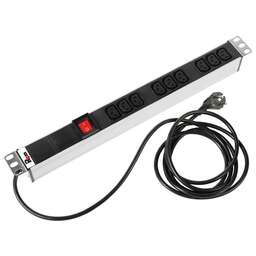 REM Блок распределения питания R-16-9C13-V-440-3 гор.размещ. 9xC13 базовые 16A Schuko 3м