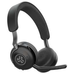 JLAB Гарнитура Epic Work ANC Wireless Duo with Stand, для компьютера/мобильных устройств, накладные, Bluetooth, черный [hbepicworkrblk63]