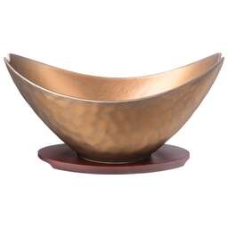 BRONCO САЛАТНИК НА ДЕРЕВ. ПОДСТАВКЕ "BRONZE" 22,5*16 СМ 1200 МЛ (КОР=12ШТ.) 474-180