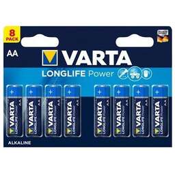 VARTA AA Батарейка Longlife power High Energy Alkaline LR6, 8 шт