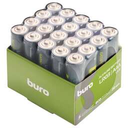 BURO AAA Батарейка Alkaline LR03, 20 шт. 1300мAч