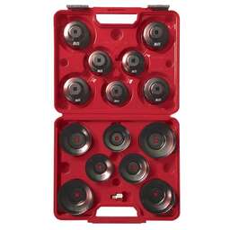 AVS TOOLS Набор съемников масляного фильтра тип "чашка" (65-100 мм) 15 пр. в кейсе FWCS-15