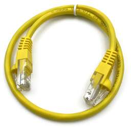 BURO Патч-корд UTP 4 пары cat.5E CCA molded 0.5м желтый RJ-45 (m)-RJ-45 (m) (UTP-5E-0,5M-Y)