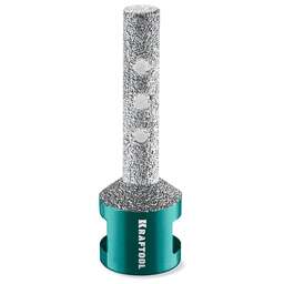 KRAFTOOL VS DIAMOND d 10 мм (М14, 50 мм), Вакуумная алмазная фреза пальчиковая с конусом (29811-10)