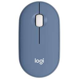 LOGITECH Мышка беспроводная PEBBLE M350 BLUE 910-006655