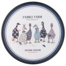 AGNESS ДОСКА РАЗДЕЛОЧНАЯ "FAMILY FARM" ДИАМЕТР 27,5*1.2 СМ 895-177