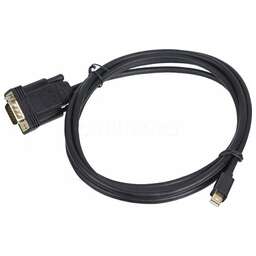 NONAME Кабель 1.1v, miniDisplayPort (m) - VGA (m), GOLD , 2м, черный