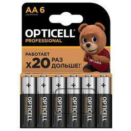 OPTICELL AA Батарейка Professional LR6, 6 шт