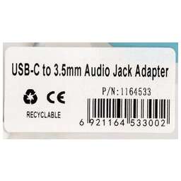 BURO Переходник BHP TPC-JCK Jack 3.5 (f)-USB Type-C (m) белый