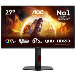 AOC 27" Монитор Q27G4ZDR, 2560x1440, QD OLED, 240Гц, 2хHDMI, 1хDP, черный