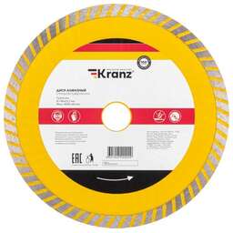 KRANZ (KR-90-0133) Диск алмазный отрезной Turbo волна 180x22,2x2,2x10мм