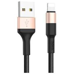 HOCO (6957531080183) X26 USB (m) - 8 Pin (m) 1.0m - черный/золотой