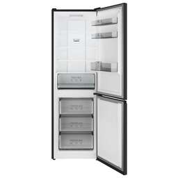 WEISSGAUFF Холодильник WRK 185 Total NoFrost Inverter Black Inox 2-хкамерн. черный инвертер (437276)