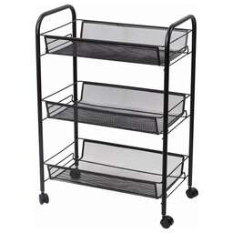 BRABIX Этажерка металл, 435x260x625мм черный [603751]