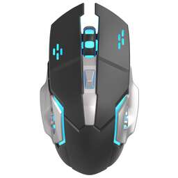 OKLICK Мышь Оклик 770GW черный/серебристый оптическая 3600dpi беспров. USB для ноутбука 6but