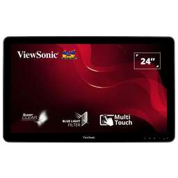 VIEWSONIC Монитор 23.6" TD2430 черный VA LED 16:9 HDMI M/M матовая 200cd 178гр/178гр 1920x1080 75Hz VGA DP FHD USB Touch 5.51кг
