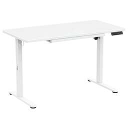 RITMIX Стол компьютерный TBL-1207S, с регулировкой высоты, закаленное стекло, белый