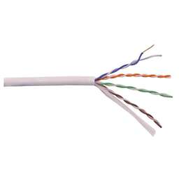 LANMASTER Кабель информационный LAN-5EUTP-HFLT-GY кат.5E UTP 4 пары 24AWG LSZH внутренний 305м серый