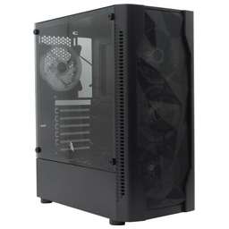 1STPLAYER D4-BK-4G6 Корпус DK D4 BLACK / ATX, tempered glass, metal mesh 4x 120mm LED fans inc.