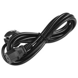 NONAME Кабель IEC320 IEC C13 (прямой) - Евровилка, 0.5мм2, 1.8м, черный