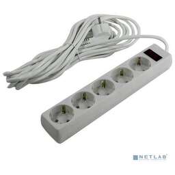EXEGATE EX279180RUS Сетевой фильтр SP-5-7W (5 розеток, 7м, евровилка, белый)