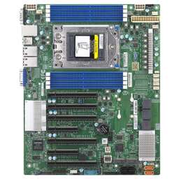 SUPERMICRO Материнская плата MBD-H12SSL-I-O Intelligent Platform Management Interface, Single AMD EPYC™ 7003/7002 Series Processor, 2TB Registered ECC DDR4 3200MHz SDRAM in 8 DIMMs,5 PCI-E 4.0 x16,2 PCI-E 4.0 x8,8 SATA3, 2 M.2 {10} (418091)