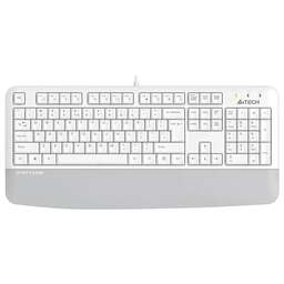 A4TECH Клавиатура Fstyler FK20 белый USB Multimedia (подставка для запястий) (FK20) кабель 1.5м