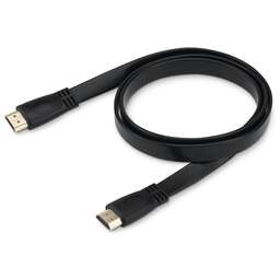 BURO Кабель аудио-видео HDMI 1.4 Flat, HDMI (m) - HDMI (m) , ver 1.4, 1м, FLAT, черный [bhp hdmi 1]