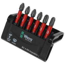 WERA Набор бит WE-057691 универсал. (6пред.) для гайковертов