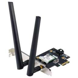 ASUS Адаптер беспроводной связи (Wi-Fi) PCE-AX1800 WiFi 6 Bluetooth 5.2 1201Mbps+574Mbps 5GHz/2.4GHz (90IG07A0-MO0B00) (463849)