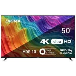 DIGMA DM-LED50UBB33 UHD SMART Яндекс