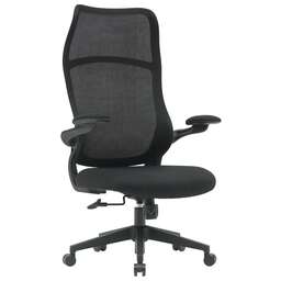 CACTUS Кресло CS-MC505-BK, на колесиках, сетка/ткань, черный