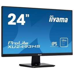 IIYAMA Монитор 23.8" ProLite XU2493HSU-B6 черный IPS LED 1ms 16:9 HDMI M/M матовая 250cd 178гр/178гр 1920x1080 100Hz DP FHD USB 3кг