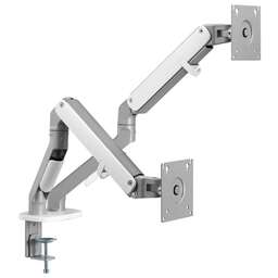 ULTRAMOUNTS Кронштейн для мониторов UM735SIL серый/серебристый 17"-27" макс.7кг крепление к столешнице поворот и наклон