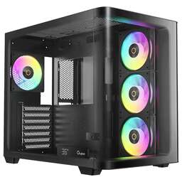 OCYPUS Корпус для ПК Iota-C70-BKD400CD-GL Case Iota C70 BK Curve ARGB Digital ATX / win / black /