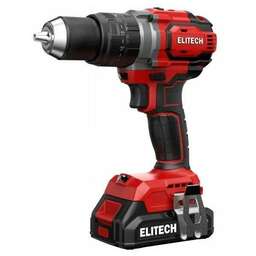 ELITECH Ударная дрель-шуруповерт ДА 20УБЛ2 (E2201.047.02), с двумя аккумуляторами [205680]
