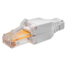 SUPRLAN Коннектор (10-0218-1) UTP кат.5E RJ45 с защитным колпачком серый