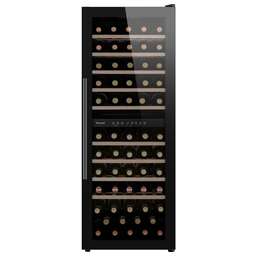 WEISSGAUFF Винный шкаф WWC-77 DB DualZone 1-нокамерн. черный (431603)