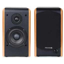 MICROLAB Колонки Bluetooth B77BT, 2.0, светло-коричневый/ черный