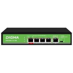 DIGMA Коммутатор DSP204G-1G-T80, неуправляемый