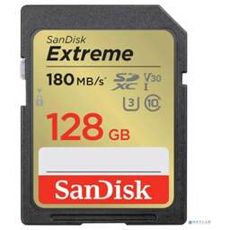 SANDISK SecureDigital 128GB SDXC Class 10 V30 UHS-I U3 Extreme 180MB/s (SDSDXVA-128G-GNCIN)