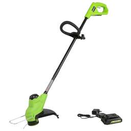 GREENWORKS G24LT25K2, 24V, 25 см, с 1хАКБ 2Ач и ЗУ Триммер аккумуляторный (2107207SA)