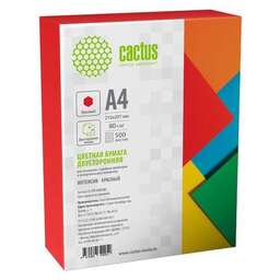 CACTUS Бумага CS-CPR-A480500, A4, 500л, 80г/м2, красный интенсив